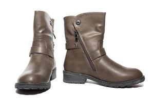 Female winter leather shoes photo