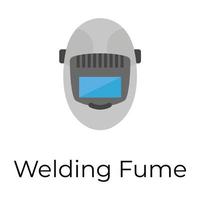 Trendy Welding Helmet vector