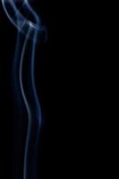 Smoke on black background photo