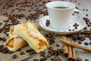 coffee with biscuits photo