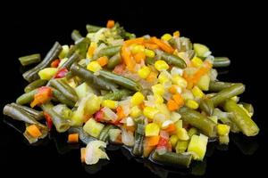 Vegetable stew on a plate photo