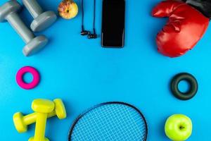 Sports equipment for fitness photo