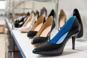 Women's shoes in a shop photo