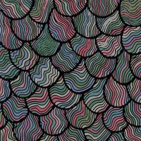 Hand drawn Easter eggs, good for background, wallpaper, print, art. vector