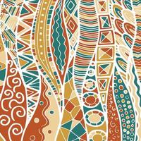 Fabric abstract doodles, hand drawn, lines, print, art. vector