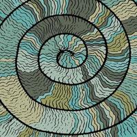 Abstract of snail roll good for background, wallpaper, print, art. vector