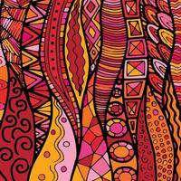 Fabric abstract doodles, hand drawn, lines, print, art. vector