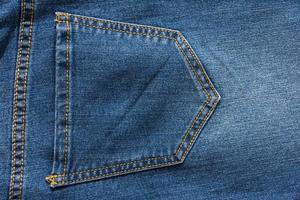 Texture of blue jeans photo