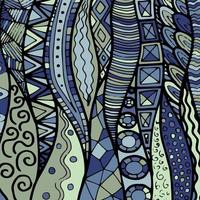 Fabric abstract doodles, hand drawn, lines, print, art. vector