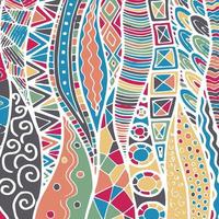 Fabric abstract doodles, hand drawn, lines, print, art. vector