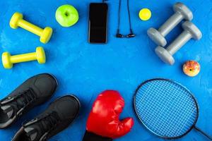 Sports equipment for fitness photo