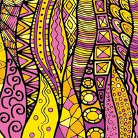 Fabric abstract doodles, hand drawn, lines, print, art. vector