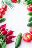 fresh vegetables from the garden photo