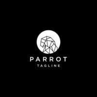 Parrot logo vector icon design template