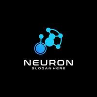 plantilla de icono de diseño de logotipo de neurona vector