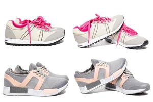 sneakers on white background photo