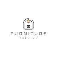 Furniture logo vector icon design