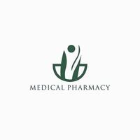 Medical person logo icon design vector