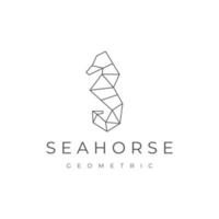 Seahorses logo icon design vector