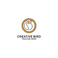 plantilla de diseño de icono de logotipo de pájaro vector