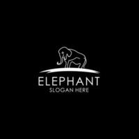 plantilla de diseño de icono de logotipo de elefante vector