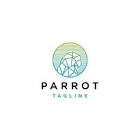 Parrot logo vector icon design template