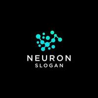Neuron logo design icon template vector