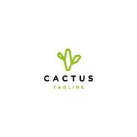 plantilla de diseño de icono de vector de logotipo de cactus