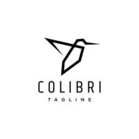 Colibri logo vector icon design template