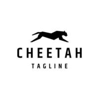 Cheetah silhouette logo icon design template vector