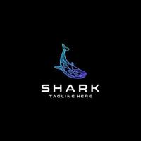 Shark logo icon design vector