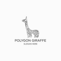 Giraffe logo design icon template vector