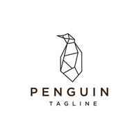 Penguin logo design icon template vector