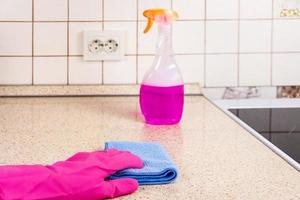 cleaning in the kitchen photo