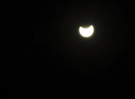 Partial solar eclipse that occurred on Tuesday, October 25 could be observed in many areas photo