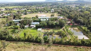 Aerial of view rice fillds. photo