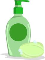 Handwash soap, illustration, vector on white background