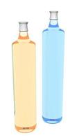 Shampoo bottles, 3D illustration photo