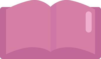 Pink textbook, illustration, vector on a white background.