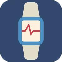 Sport watch, illustration, vector on a white background.