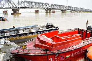 Ganga as seen in Garh Mukteshwar, Uttar Pradesh, India, River Ganga is believed to be the holiest river for Hindus, A view of Garh Ganga Brij ghat which is very famous religious place for Hindus photo