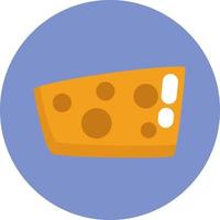 Breakfast cheese, illustration, vector on a white background.