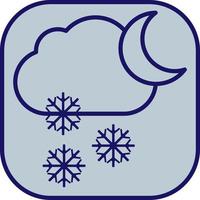 Snow falling in the night, illustration, vector, on a white background. vector