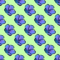 Purple flower pattern , illustration, vector on white background