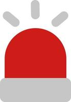 Firefighting red light, illustration, vector on white background.