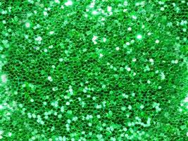 green christmas background with glitter texture photo