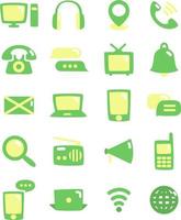 Internet communication, illustration, vector, on a white background. vector