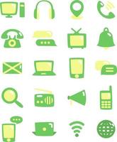 Internet communication, illustration, vector, on a white background. vector