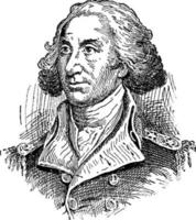 philip schuyler, ilustración de la vendimia vector