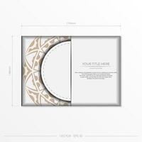 A business card with a circular pattern on it vector
